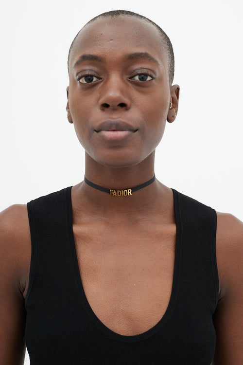 Dior Black 
Gold J
Adior Choker Necklace