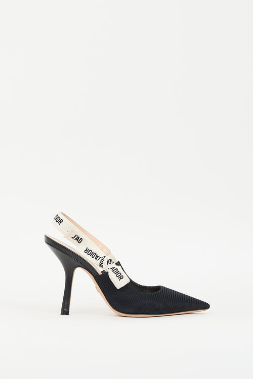 Dior Black 
White J
Adior Slingback Pump