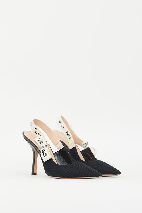 Dior Black 
White J
Adior Slingback Pump