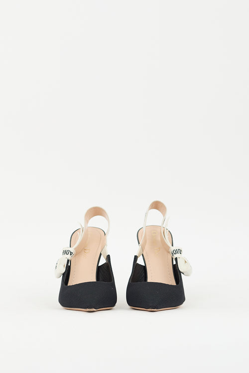 Dior Black 
White J
Adior Slingback Pump