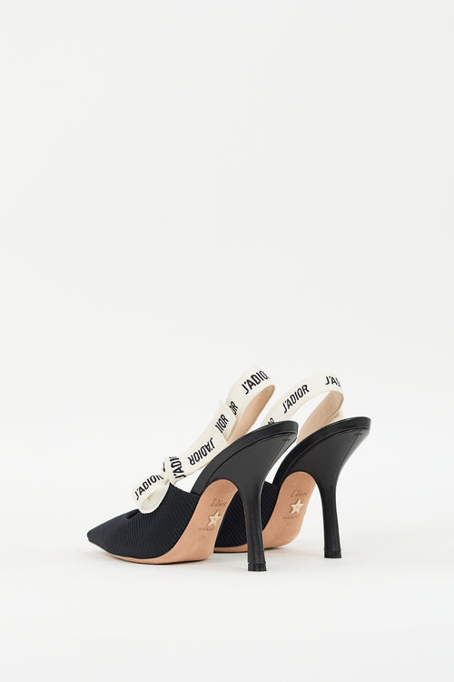 Dior Black 
White J
Adior Slingback Pump