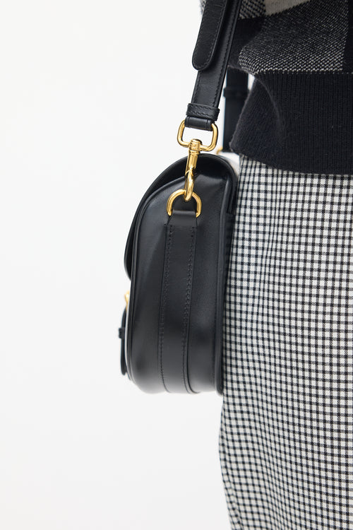 Dior Black Leather Bobby Crossbody Bag