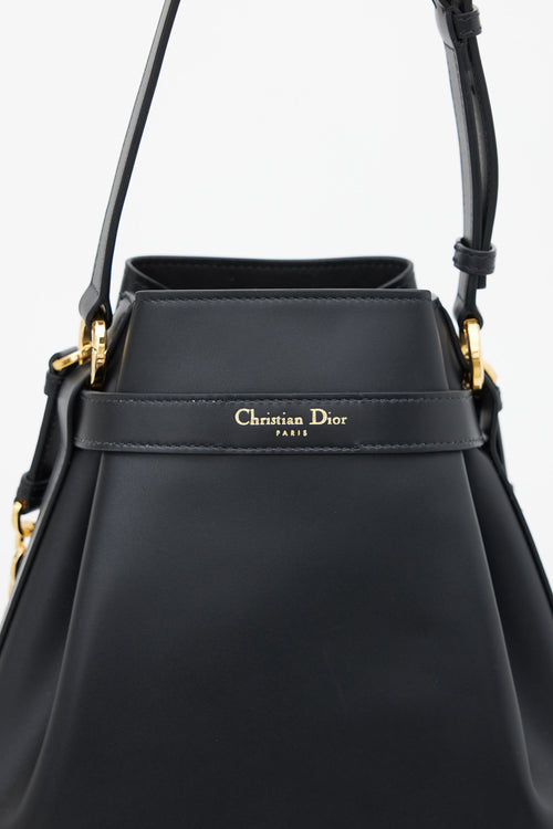 Dior Black Leather C
est Dior Medium Bag