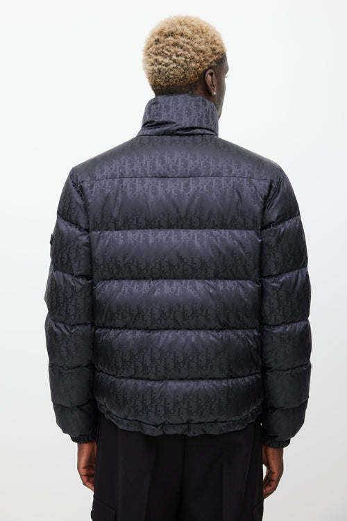 Dior Black Oblique Monogram Down Puffer