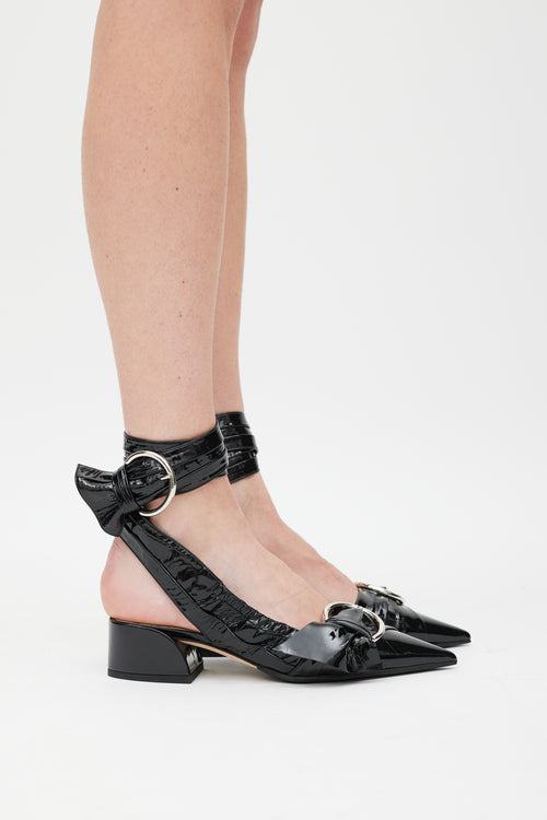 Dior Black Patent Leather Conquest Heel