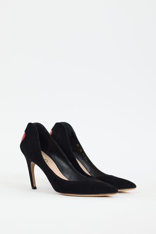 Dior Black 
Red Leather Dioramour Heel