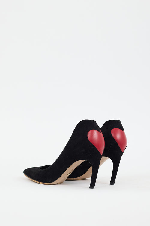 Dior Black 
Red Leather Dioramour Heel