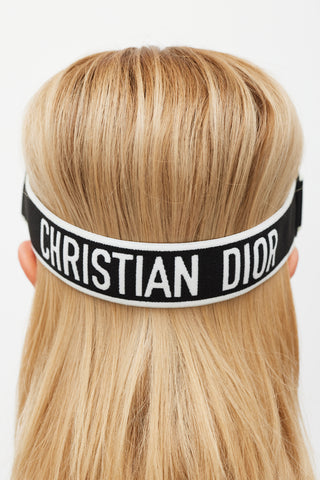 Dior Black 
White Tinted Diorclub1 Visor