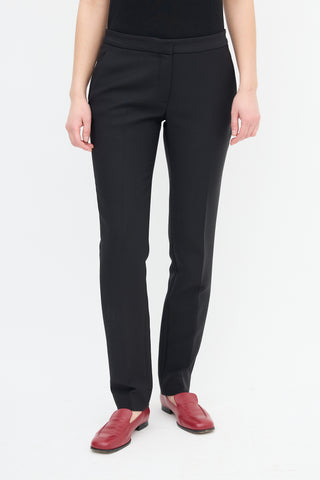 Dior Black Wool Slim Trouser