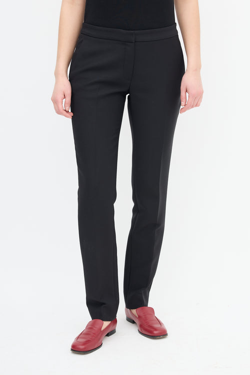 Dior Black Wool Slim Trouser