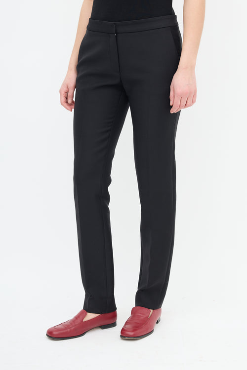 Dior Black Wool Slim Trouser