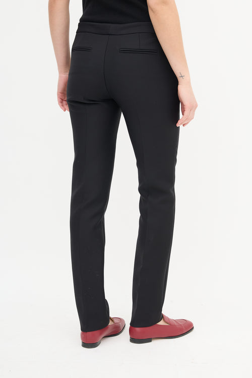 Dior Black Wool Slim Trouser