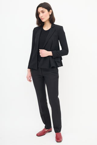 Dior Black Wool Slim Trouser