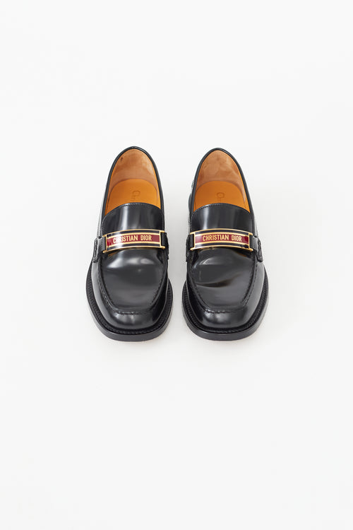 Dior Black Patent Code Loafer