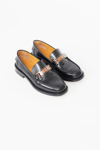 Dior Black Patent Code Loafer