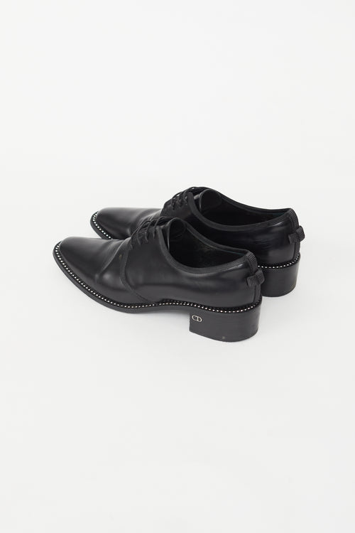 Black Faux Crystal Oxford Dress Shoe Dior