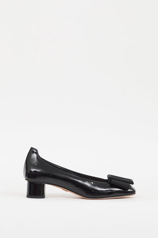 Dior Black Patent Idylle Ballet Pump