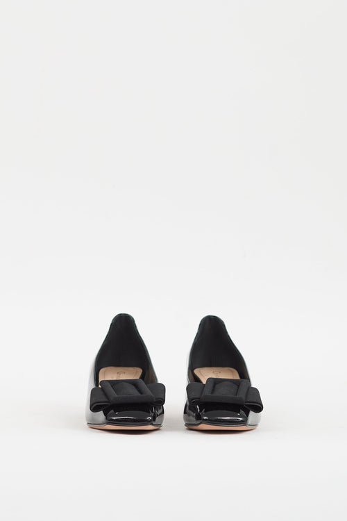 Dior Black Patent Idylle Ballet Pump