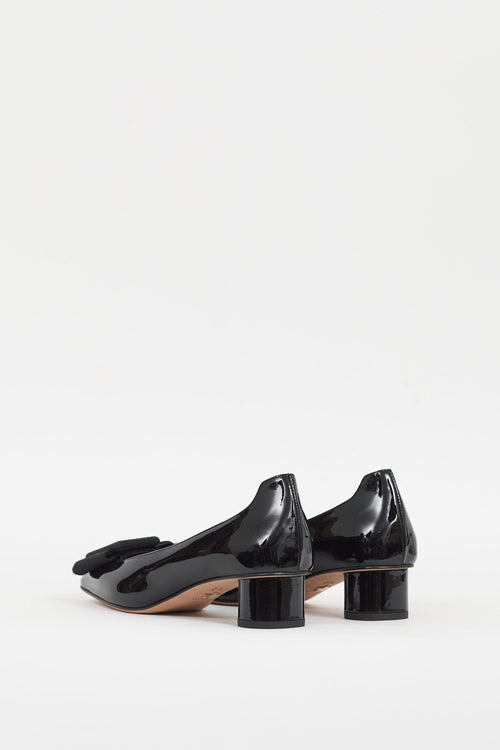 Dior Black Patent Idylle Ballet Pump