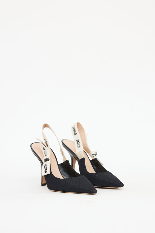 Dior Black 
White J
Adior Slingback Heel