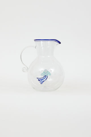 Dior Maison Blue Glass Carafe Jug