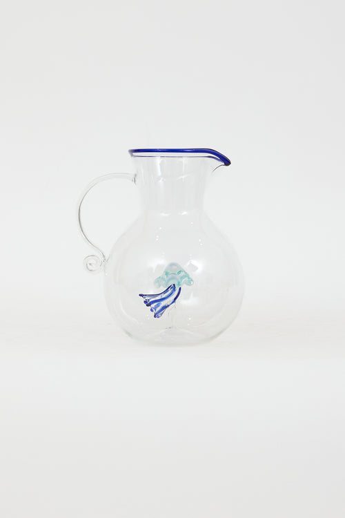 Dior Maison Blue Glass Carafe Jug