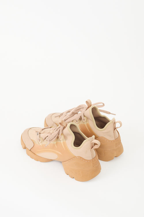 Dior Brown Neoprene D-Connect Sneaker