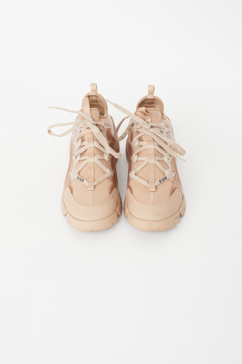 Dior Brown Neoprene D-Connect Sneaker