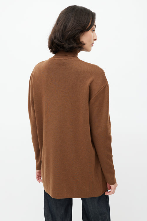 Dior Brown Wool Knit Turtleneck