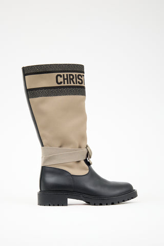 Dior Technical Fabric 
Leather D-Major  Boot