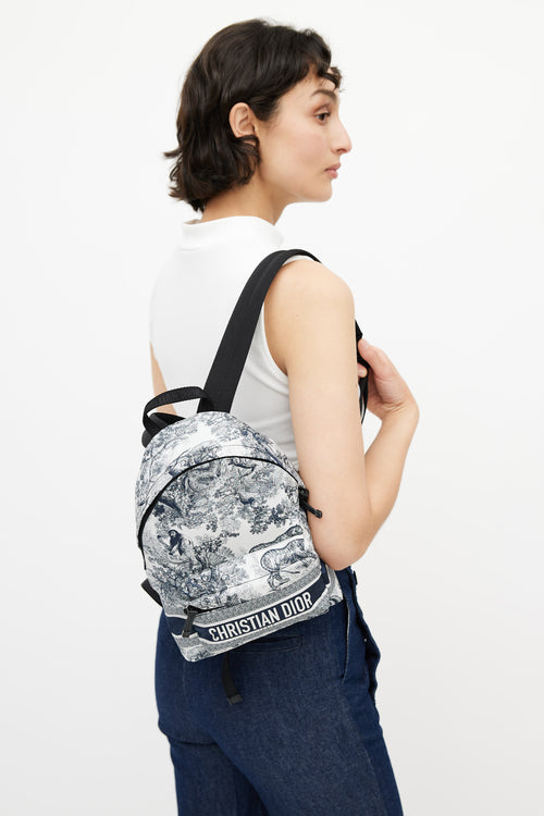 Dior 2021 White 
Navy DiorTravel Nylon Backpack