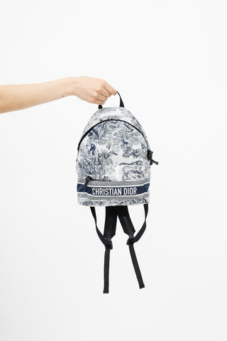 Dior 2021 White 
Navy DiorTravel Nylon Backpack