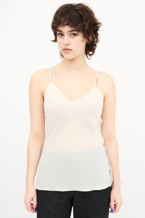 Dior Cream Lace Tank