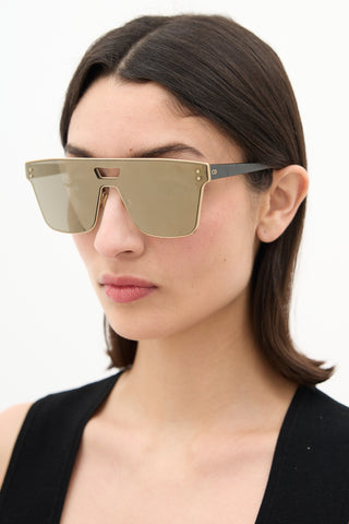 Dior Diorizon1 Mirrored Shield Sunglasses