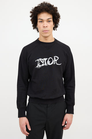 Dior Embroidered Logo Sweatshirt