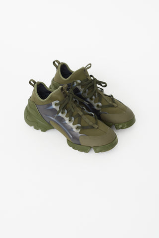 Dior Green Neoprene D-Connect Sneaker