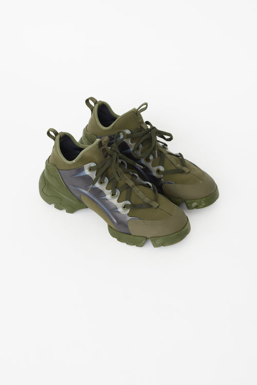 Dior Green Neoprene D-Connect Sneaker