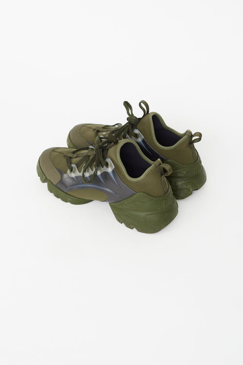 Dior Green Neoprene D-Connect Sneaker