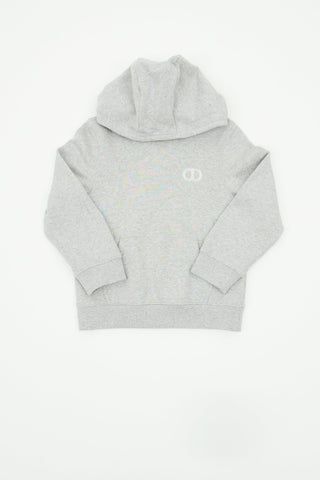 Dior Grey CD Logo Hoodie