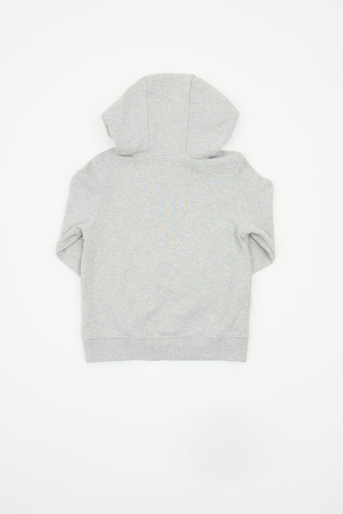 Dior Grey CD Logo Hoodie