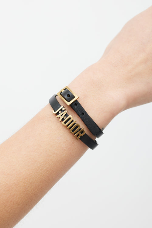 Dior Black 
Gold J
Adior Wraparound Bracelet