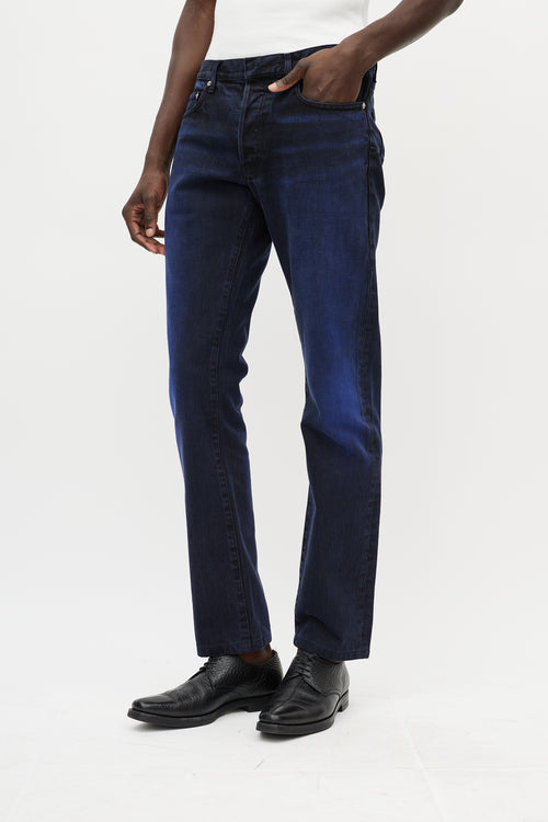 Dior Navy 
Blue Gradient Jeans