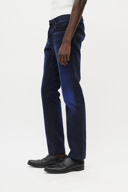 Dior Navy 
Blue Gradient Jeans