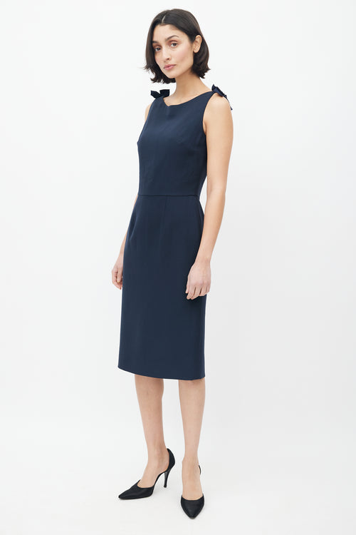 Dior Navy Sleeveless Dress