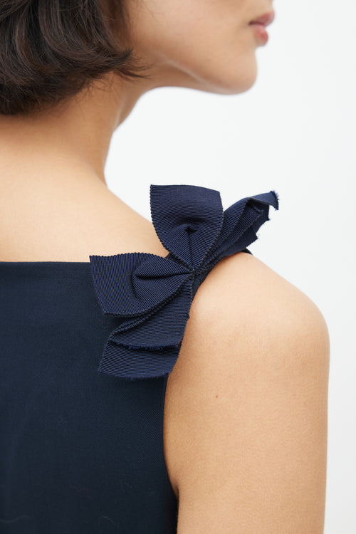 Dior Navy Sleeveless Dress