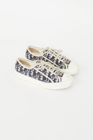 Dior Navy 
Beige Monogram Walk
n
dior Sneaker