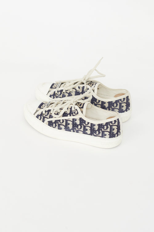 Dior Navy 
Beige Monogram Walk
n
dior Sneaker