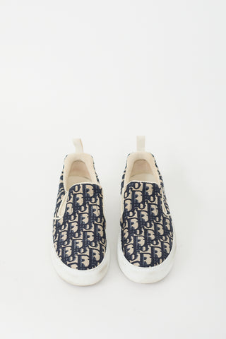 Dior Navy 
Cream Canvas Oblique Monogram Solar Sneaker