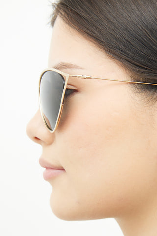 Dior Gold New Motard Sunglasses