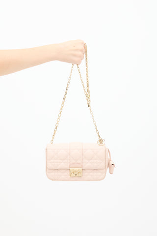 Dior Pink Leather Miss Dior Promenade Quilted Bag